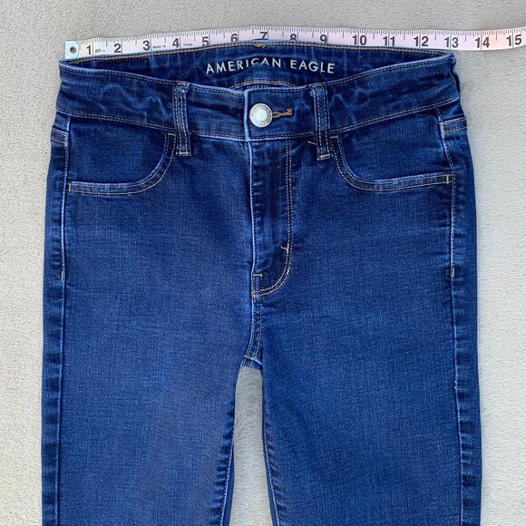 American Eagle Outfitters Super Stretch Hi-Rise Jegging Jeans Sz4 - Picture 10 of 16